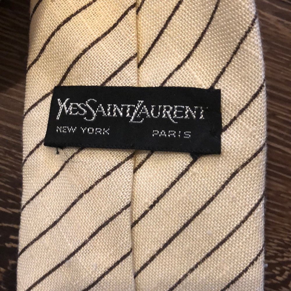 Yves Saint Laurent New York / Paris tan w/brown - Picture 5 of 5
